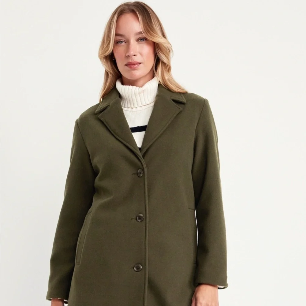 PRICE DROP❗️Flattering Olive Green Women's Coat 4X NWT - Picture 1 of 5